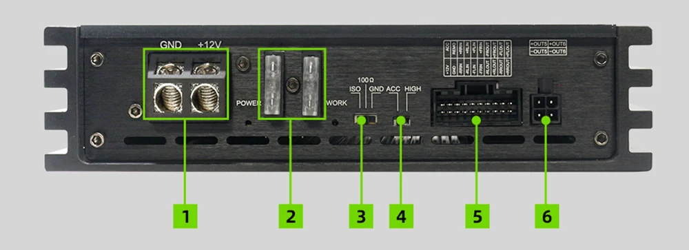 Car DSP Amplifier 6*110 W 31 Band Equalizer