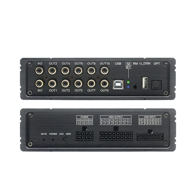 Car Audio 8 CH Amplifier with 10 CH DSP Processor